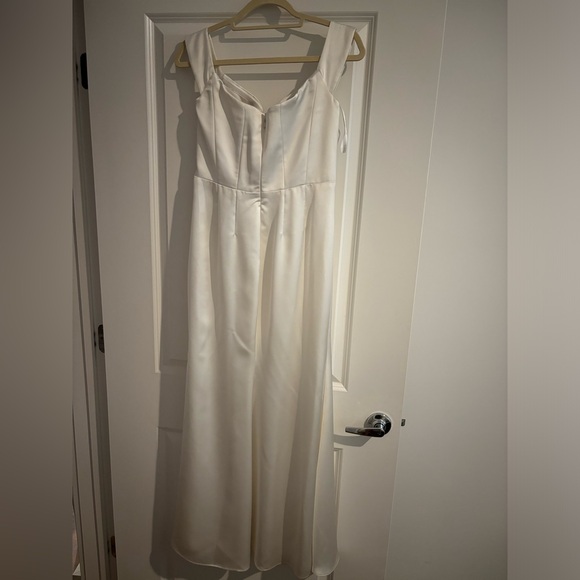 Watters White Satin Dress - Picture 5 of 6
